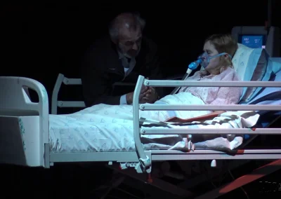 Escena de 'Orfeo ed Euridice', ópera de Gluck, En la imagen, Orfeo Mayor interpretado por Javier Lago