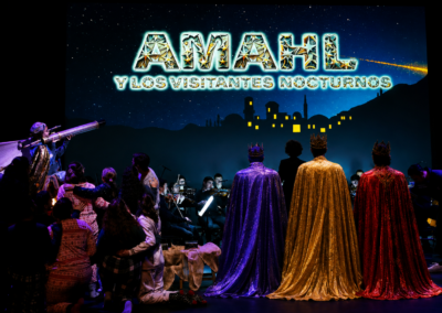 amahl visitantes nocturnos Gian Carlo Menotti reyes magos teatro real final